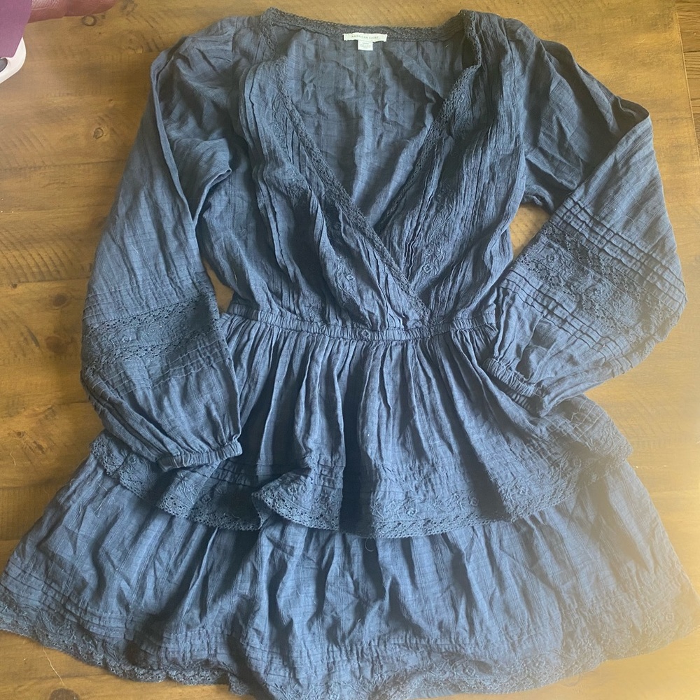 American Eagle light black dress - size medium